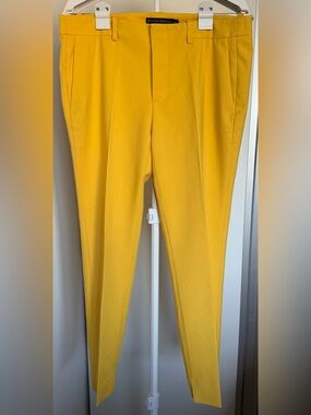 Zara Woman Mustard Yellow Tailored Tapered Pants – Size L